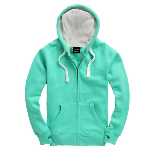 Gumdrop Green Ultra Premium Zip Hoodie