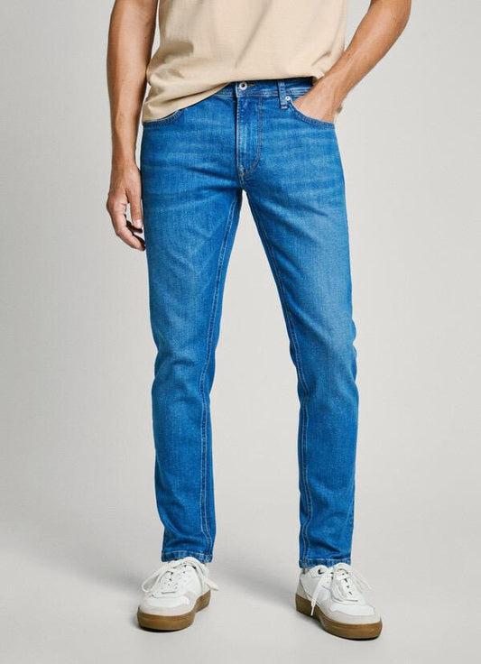 Tapered Twill Jeans