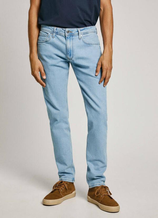 Taper Fit Mid Rise Jeans