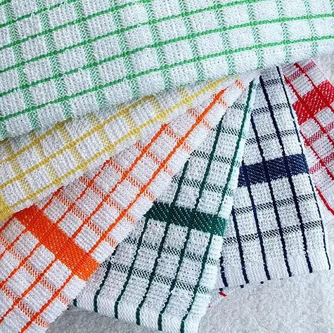 Luxury Check Terry Tea Towels